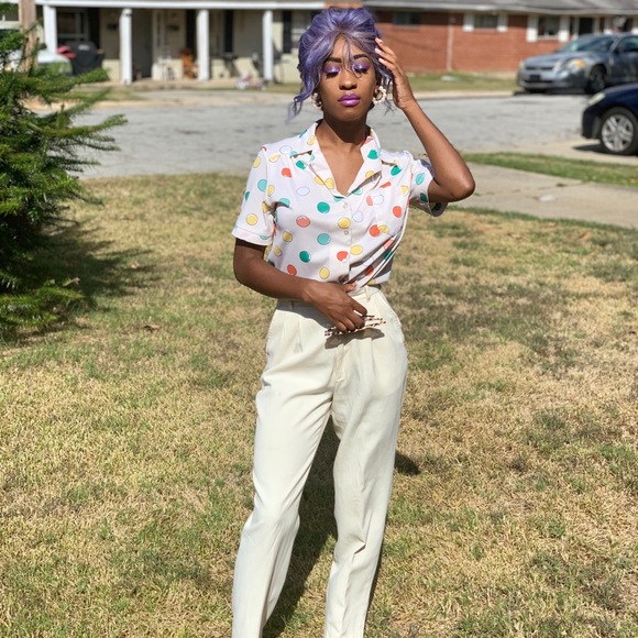 Vintage Polka Dot Top - Picture 2 of 8